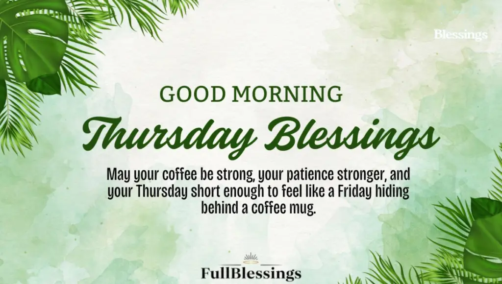 Morning Thursday Blessings 